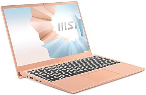 MSI Modern 14 Laptop Profissional: Display de moldura fina de 14 de nível IPS, Intel Core i5-1135G7, Intel Iris