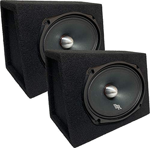 Bass Rockers carregados 6x9 Caixas pares com alto -falantes de balas de 600 watts 8 ohms para carro, casa e DJ