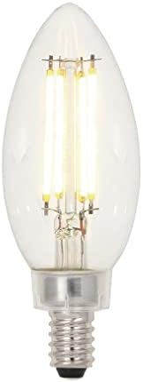 Iluminação de Westinghouse clara 3517120 40 watts equivalente B11 Filamento Dimmível Lâmpada LED com