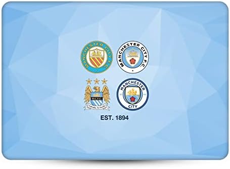 Projetos de estojo principal licenciados oficialmente Manchester City City FC 1894 Sky Blue Geométrica Arte Cristal Difícil Caso Compatível com MacBook Pro 13 A1989 / A2159