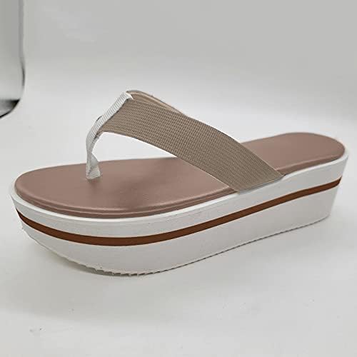 Mulheres chinelas chinelas de verão Tamanho Flip-flop Plus Matching Platform Color e Casual Women Slip On Sandals