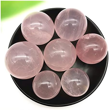 Qiaononai zd1226 1pc rosa natural quartzo esfera cura cristal star bola flash mineral gemstone chakra reiki presente