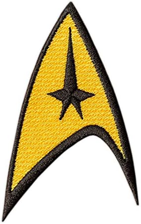 Star Trek Emblem Patch - Starship Duty Insignia - Logotipo da série de TV - Ferro bordado em patches - Tamanho: 2,2 x 3,5 polegadas
