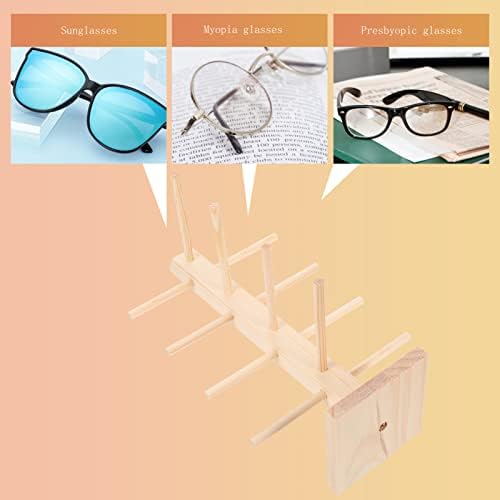 Óculos de sol da tomada superior exibem suporte para óculos de madeira 4 Óculos de margem de 4