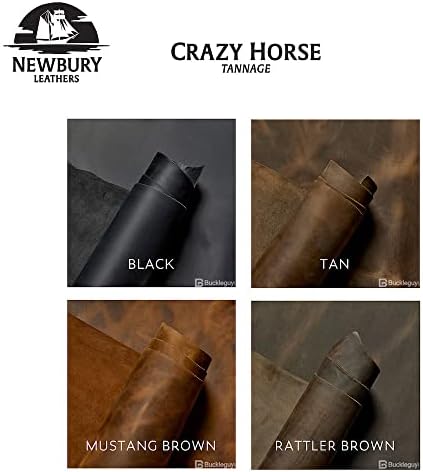 Buckleguy.com Couros de Newbury, Crazy Horse, Painel, Black