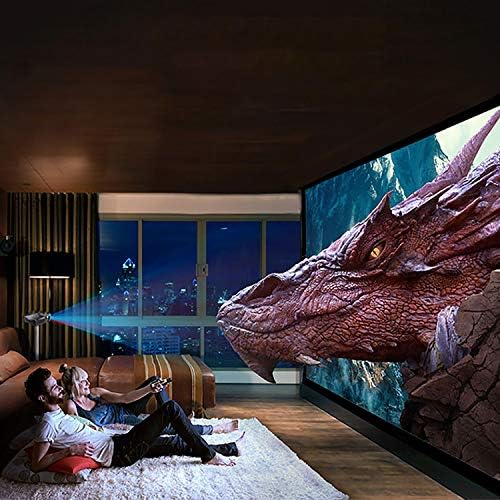 Nierbo 180 polegadas Metal Projector Screen Ambient Light Rejeitando 2.4 Gain 3D Movies Screen 16: 9 para home theater