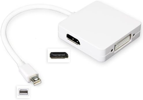 Adaptador de plug de ondas de caixa compatível com o adaptador MacBook Pro 15 - Triconnect Mini DisplayPort, converte
