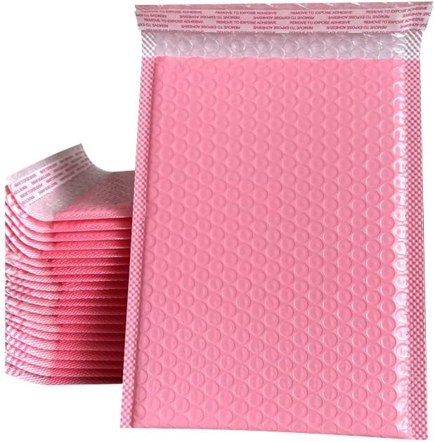 50pcs bolha mala direta rosa Poly Bubble Mailer self Seal Envelopes acolchoados sacos de presente sacos de