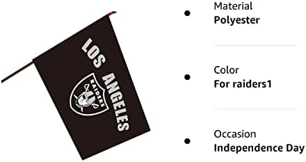 Faixa de bandeira de 40 x 28 para a bandeira dos Raiders, interna ou externa