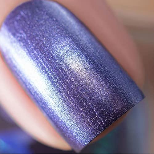 Vishine 16ml Mirror Metallic Gel Achaness, esmalte de gel colorido brilhante para arte de unhas, efeito de espelho duradouro, lindos unhas refletivas de manicure, violeta azulado M169
