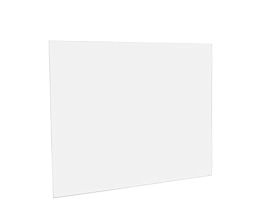 Folha de plástico de policarbonato transparente, 3/16 ”de espessura x 24” de largura x 24 ”de comprimento