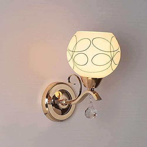 Wmdtr moderno minimalista parede Llight, corpo de lâmpada de hardware criativo Body + lumprimento de vidro