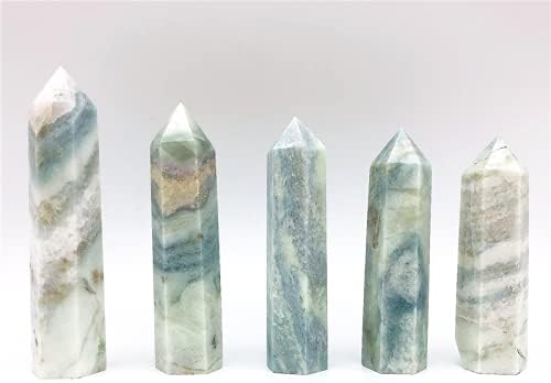 Jóias de joalheria argonita natural geme pedra hexagonal lápis de lápis cura cura geme pedra mineral