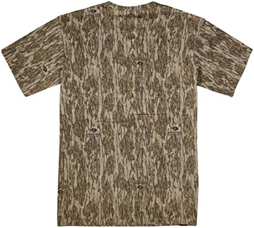 Mossy Oak Men's Camo Hunting camisa de manga curta algodão