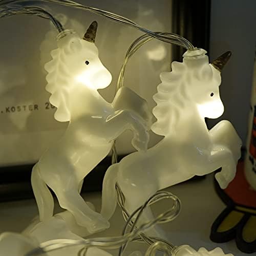 Luzes de cordas de unicórnio Hoolight Unicorn 10 LED 5 pés unicórnio luzes de cordas Decoração