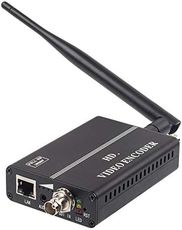 Haiweitech Has-101m Mini H.264 Encoder sem fio SDI Full HD 1080p Codificador de transmissão ao vivo suporta SRT RTSP RTMP HTTP UDP HLS para transmissão ao vivo no YouTube, Wowza, CCTV CATV Monitoring