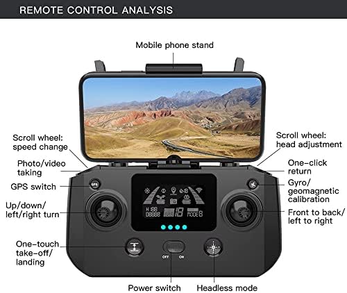 Zottel 4K HD Drone com câmera, Kids Drone com controle remoto de aplicativos, Quadcopter dobrável para adultos e crianças iniciantes - drone para iniciantes com bolsa de armazenamento