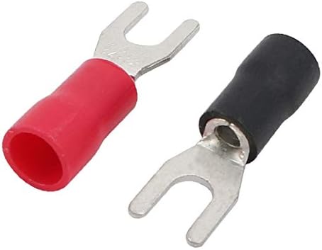 X-Dree 10 pares Sv3.5-4 AWG 14-12 Terminais de crimpagem conectores de arame isolados Red Black (10 Pares Sv3.5-4 AWG 14-12 Terminales de Engarce Conectores de Cable Aislados Rojo Negro