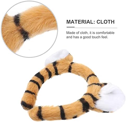 Beaupretty tigre bandeira de cabeça macia orelhas de cabelos bandeira de cabelo animal de orelha de cabeceira