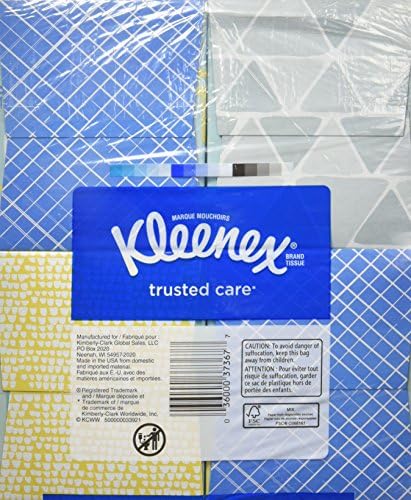 Kleenex Facial Tissue - 55 Box 2 -Bly, 4 pacote, designs pode variar, 55 contagem