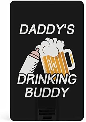 Daddy Drinking Buddy USB Drive Card Card Card Design USB Flash Drive U Disk Thumb Drive 32G