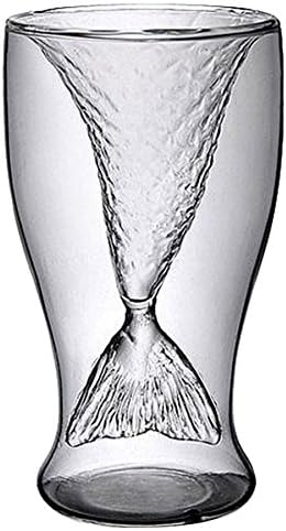 Preeyawadee sereia forma de vidro de vidro copo de cerveja para festa de bar clear 100ml