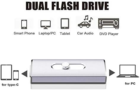 64 GB de unidade flash, aiibe thumb acréscimo bastão de pico de pula de moto de moto de pula de caneta 64 GB USB 3.0 Tipo C Tipo C REMBLEGRAS REMBLEME