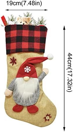 Presentes de doces meias de lareira personalizada meia 3d luxuoso natal decorações de casas e