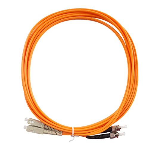 Eardion sc para o cabo de remendo de fibra ST, 3m multimodo duplex 50/125um om2 fibra jumper- sc/upc-st/upc fibra de fibra Cords laranja