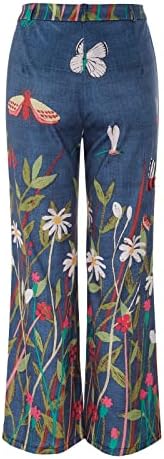 Miashui calças casuais bolsões femininos de moda feminina de moda feminina calça solta casual para