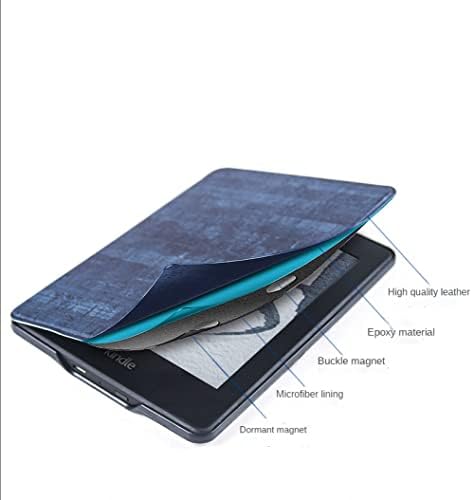 Caso esbelto para o Kindle 10th Generation - Capa protetora de couro PU leve PU com sono/despertar automático