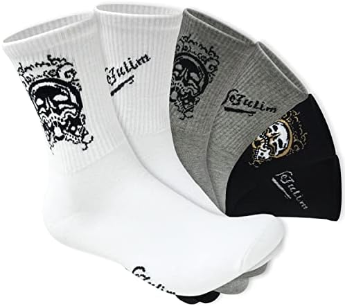 Meias atléticas Sefulim ， unissex adulto 6 pares de meias esportivas de algodão, meias atléticas masculinas,