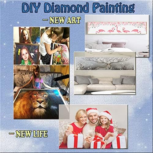 Kits de pintura de diamante para adultos, Forest Hill Diamond Art Kids Iniciante Diy 5D Paint by Numbers, Diamante de Diamante de Diamante Full Gems Supplias de Arte para Cristal