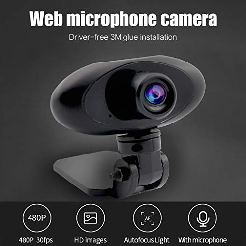 Webcam com microfone, gênese HD 480p Web Cam Câmera USB, plugue de computador para laptop PC e