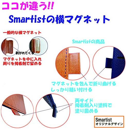 Caixa Smartist iPhone Xs X, resistência à encolhimento, couro PU, pulseira simples, ímã horizontal, magenta,
