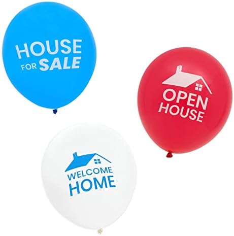 Balões de casa aberta para placas imobiliárias, casa para venda