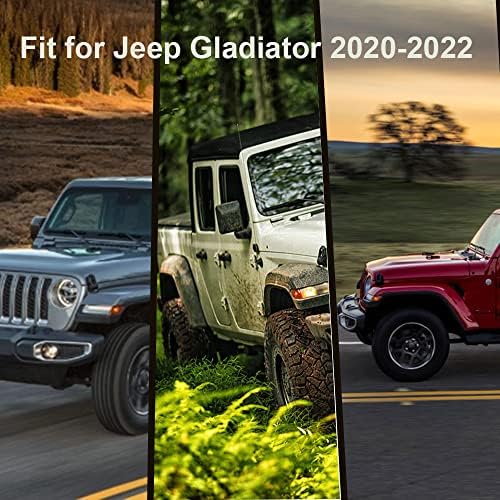 Caixa de armazenamento da cama de caminhão de Beakosaet para Jeep Gladiator 2020-2022, caixa de ferramentas de poço de roda travável lado do passageiro direito