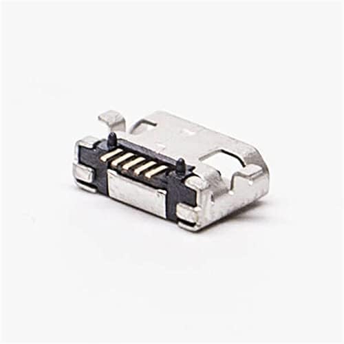 Elecbee USB Micro feminino 5 pinos SMT Tipo de 180 graus para montagem de PCB