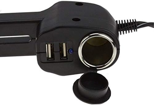 Navitech USB Port 4.2A Montagem do apoio de cabeça com carregador de carro integrado compatível com o tablet