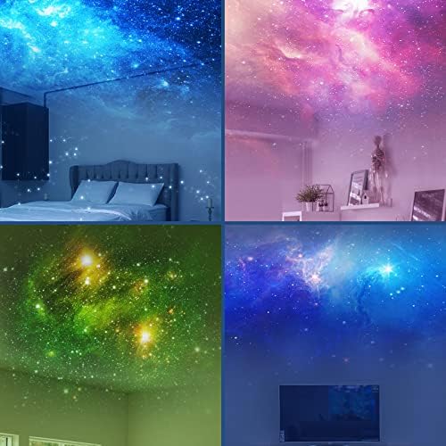 Projector Star Galaxy Night Light - Projetor espacial de astronauta, lâmpada de teto de nebulosa estrelada com timer e remoto, estética da decoração de quarto de crianças