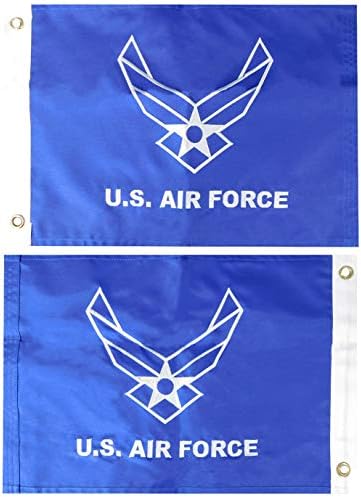 Asas da força aérea azul 12 x18 nylon bordado bandeira bordada de nylon bandeira grmts