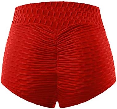 SSDXY Sports Hi-Cut Sports Shorts para mulheres Roupion Lucking Triktok Bubble Yoga Pants Workout calcinha