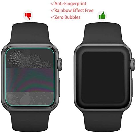 2 pacote compatível com o protetor de tela do Apple Watch Series 8 [41mm] Série 7 [nova versão] Filme de TPU à prova d'água e auto-cicatriz