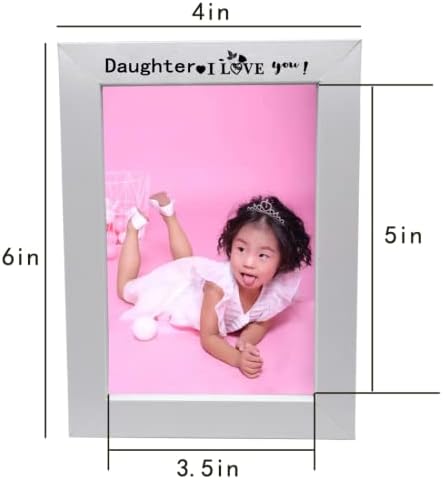 Dengkai 4x6 Memória romântica Família Família Ficture Frame -Eco -Friendly Desktop Picture Frame - Love Picture Frame - Presente para a família Mamãe eu te amo