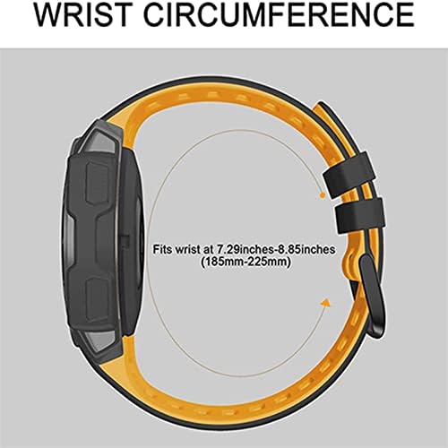 Buday Silicone Watch Bands tiras para Garmin Instinct Smart Watch Relógio de 22mm de pulseira de pulseira