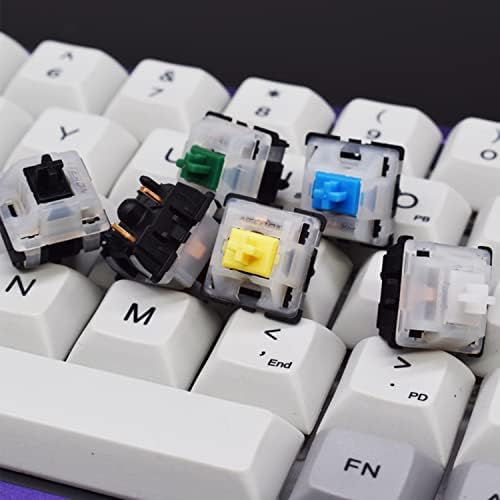 Cuxiukeys Gaterão Red Switches, interruptores de teclado, Gateron KS-3 Milky Top Black Bottom Hous