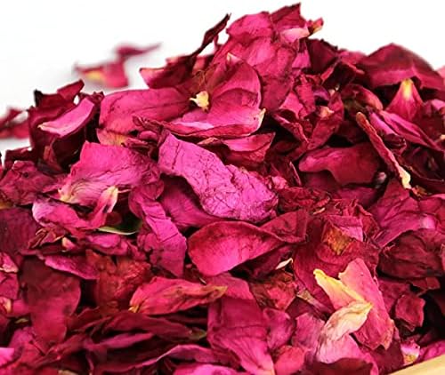 Pétalas de flores de rosa seco queenbox 500g, artesão de arte seca confete florais para artesanato de resina DIY, velas, maquiagem de rosto, sabão, banho, unhas