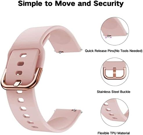 Davno Silicone Watch Band Strap for Garmin Venu/Sq/Venu2 Plus/Forerunner 245 645 Garminmove Sport Smart Watch Bracelet de 20 mm de pulseira