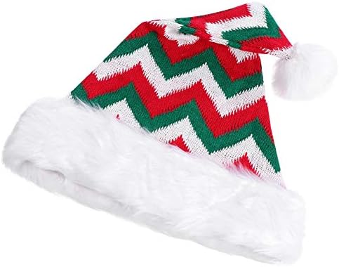 Decoração de natal de nuobester Papai Noel Fantaspume Papai Noel Hats Knit Holida