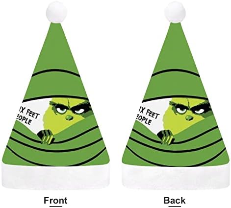 O chapéu de chapéu de chapéu do Grin-ch Santa personalizado chapéu de férias de natal para adultos crianças de Natal de Natal Festas de Festa de Ano Novo